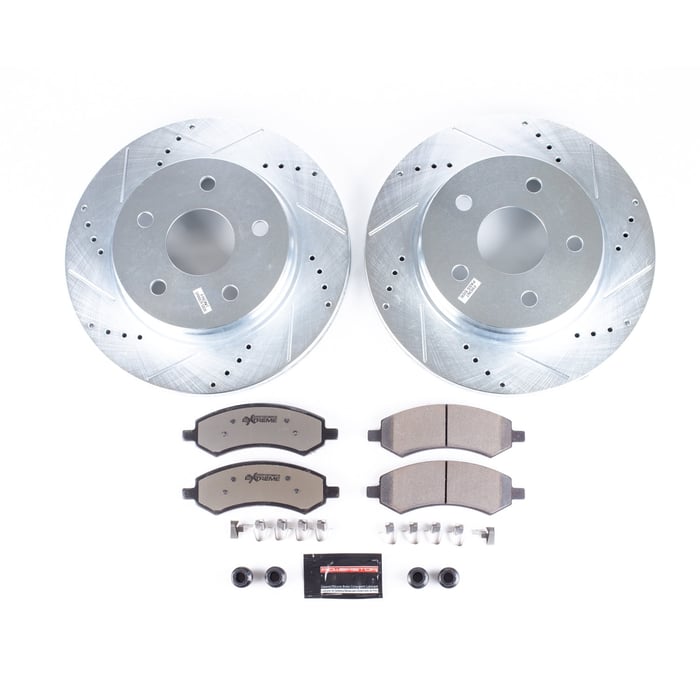 Power Stop Front Z36 Truck and Tow Brake Pad and Rotor Kit K2163-36