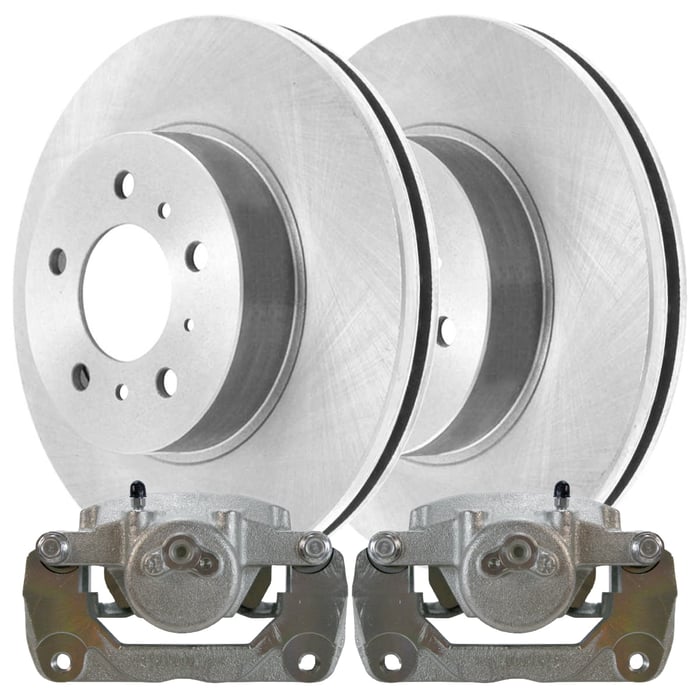 AutoShack Front Brake Calipers and Rotors Kit Driver and Passenger Side Replacement for 2006-2012 Ford Fusion 2006-2013 Mazda 6 2006 Lincoln Zephyr 2007-2012 MKZ 2006-2011 Mercury Milan 2.5L AWD FWD