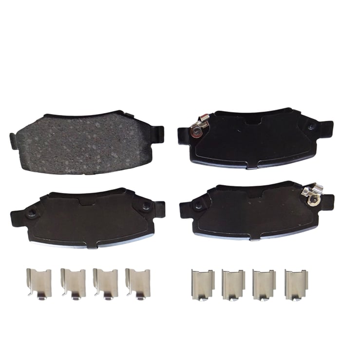 Detroit Axle - Front Rear Brakes Brake Pads Replacement for Jeep Wrangler Liberty