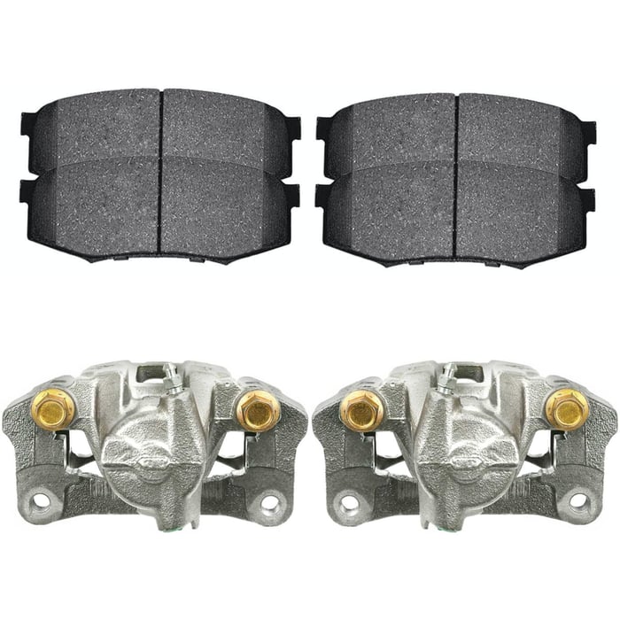 AutoShack Rear Brake Calipers and Ceramic Pads Kit Driver and Passenger Side Replacement for 2003 2004 2005 2006 2007 2008 2009 Toyota 4Runner 2007-2014 FJ Cruiser 4.0L 4.7L V6 V8 4WD RWD BCPKG0923