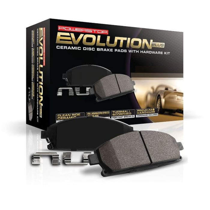 Power Stop Front Z17 Evolution Ceramic Brake Pads with Hardware 17-1455