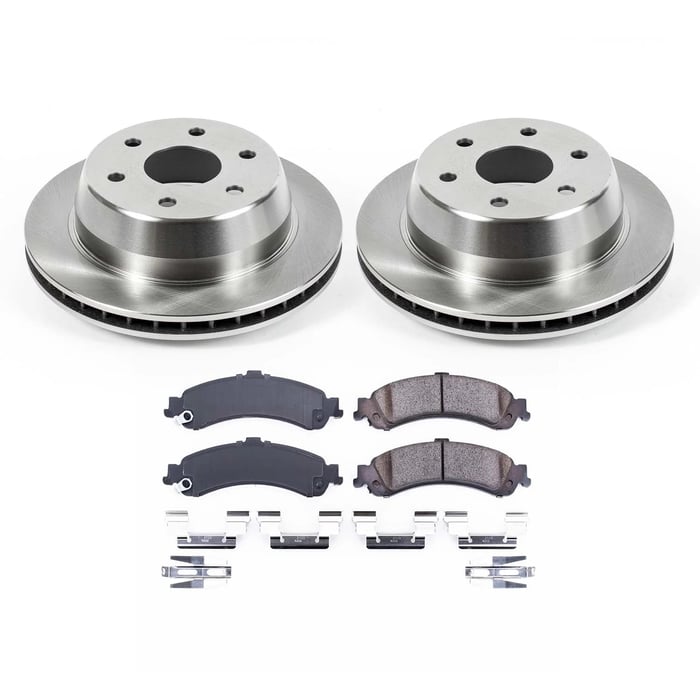 Ultimate Brakes Rear Ceramic Brake Pad and Rotor Kit with Hardware WM80749