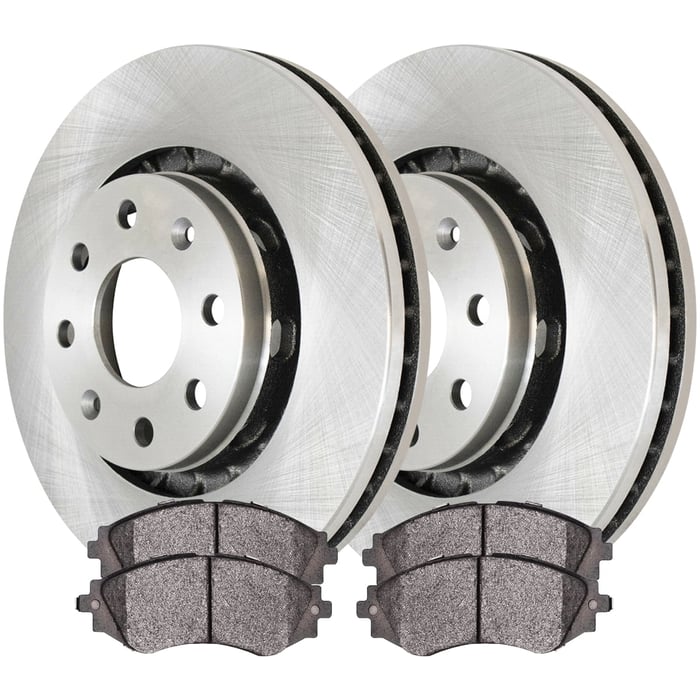 AutoShack Front Brake Rotors and Ceramic Pads Kit Driver and Passenger Side Replacement for Pontiac G3 Wave5 Chevrolet Spark EV 2004-2011 Aveo 2006-2011 Aveo5 2013-2015 Spark 2004-2009 Suzuki Swift+